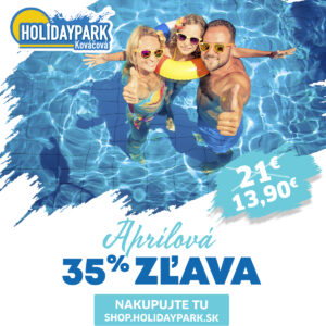 LIMITOVANÝ JARNÝ VÝPREDAJ - VSTUP DO HOLIDAYPARKU - 35%